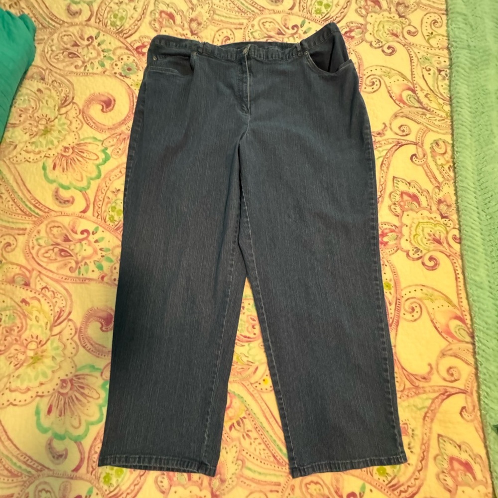 Ruby Rd. Women's Dark Blue Denim Jeans  Trouser Style 24W​